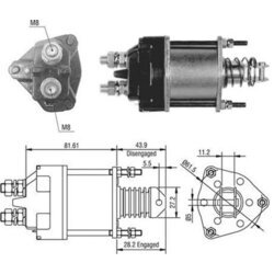 Elektromagnetický spínač pre štartér MAGNETI MARELLI 940113050391