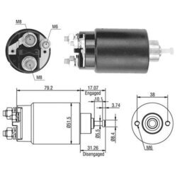 Elektromagnetický spínač pre štartér MAGNETI MARELLI 940113050405