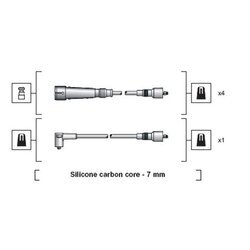 Sada zapaľovacích káblov MAGNETI MARELLI 941318111111