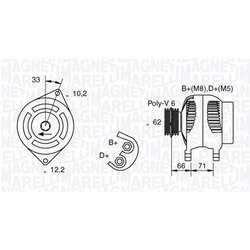 Alternátor MAGNETI MARELLI 063321332010