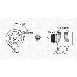 Alternátor MAGNETI MARELLI 063377419010