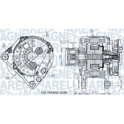 Alternátor MAGNETI MARELLI 063731502010