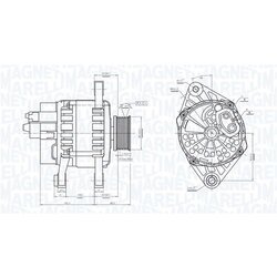 Alternátor MAGNETI MARELLI 063731743010