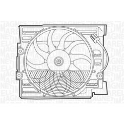Ventilátor chladenia motora MAGNETI MARELLI 069422276010