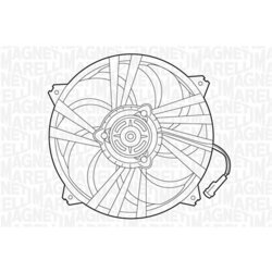 Ventilátor chladenia motora MAGNETI MARELLI 069422292010