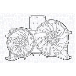 Ventilátor chladenia motora MAGNETI MARELLI 069422542010