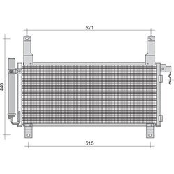 Kondenzátor klimatizácie MAGNETI MARELLI 350203348000