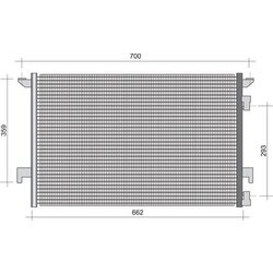 Kondenzátor klimatizácie MAGNETI MARELLI 350203491000