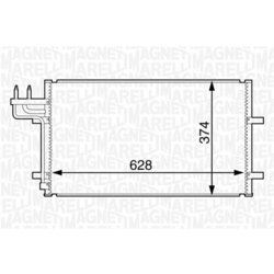 Kondenzátor klimatizácie MAGNETI MARELLI 350203601000