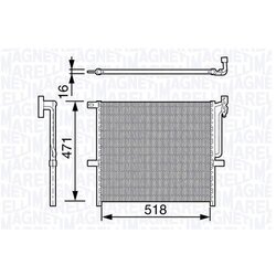 Kondenzátor klimatizácie MAGNETI MARELLI 350203642000