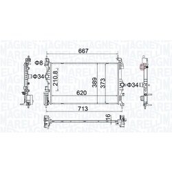 Chladič motora MAGNETI MARELLI 350213209300