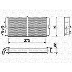Výmenník tepla vnútorného kúrenia MAGNETI MARELLI 350218150000