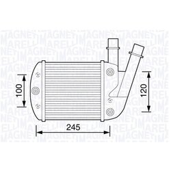 Chladič plniaceho vzduchu MAGNETI MARELLI 351319203450