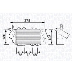 Chladič plniaceho vzduchu MAGNETI MARELLI 351319203490