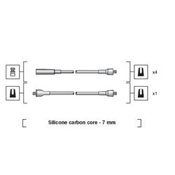 Sada zapaľovacích káblov MAGNETI MARELLI 941318111024