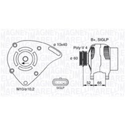 Alternátor MAGNETI MARELLI 063731253010