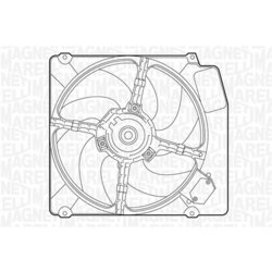 Ventilátor chladenia motora MAGNETI MARELLI 069402251010