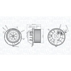 Vnútorný ventilátor MAGNETI MARELLI 069412229010