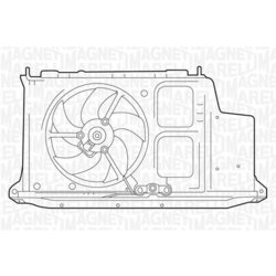 Ventilátor chladenia motora MAGNETI MARELLI 069422282010