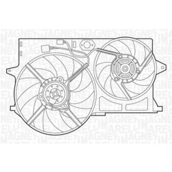 Ventilátor chladenia motora MAGNETI MARELLI 069422299010