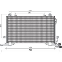 Kondenzátor klimatizácie MAGNETI MARELLI 350203495000