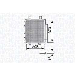 Kondenzátor klimatizácie MAGNETI MARELLI 350203655000