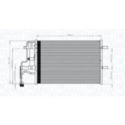 Kondenzátor klimatizácie MAGNETI MARELLI 350203844000