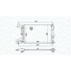 Chladič motora MAGNETI MARELLI 350213206100