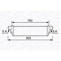 Chladič plniaceho vzduchu MAGNETI MARELLI 351319203480