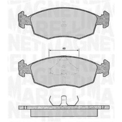 Sada brzdových platničiek kotúčovej brzdy MAGNETI MARELLI 363916060249