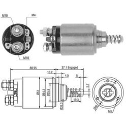 Elektromagnetický spínač pre štartér MAGNETI MARELLI 940113050402