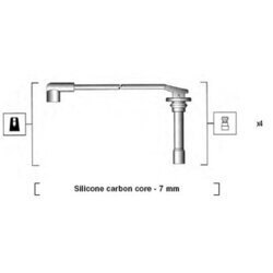 Sada zapaľovacích káblov MAGNETI MARELLI 941255070817