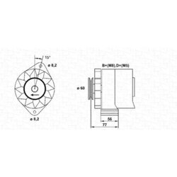 Alternátor MAGNETI MARELLI 944356676010