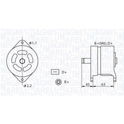 Alternátor MAGNETI MARELLI 063320060010