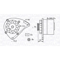 Alternátor MAGNETI MARELLI 063321067010