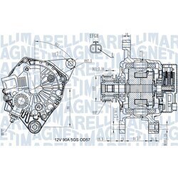 Alternátor MAGNETI MARELLI 063731938010