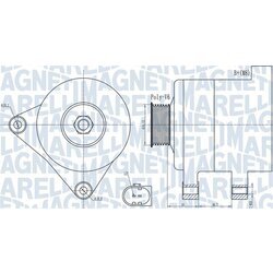 Alternátor MAGNETI MARELLI 063732000010