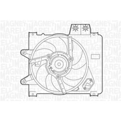 Ventilátor chladenia motora MAGNETI MARELLI 069402283010