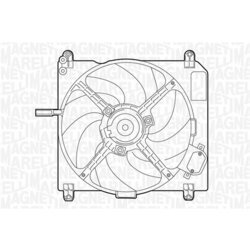 Ventilátor chladenia motora MAGNETI MARELLI 069422011010