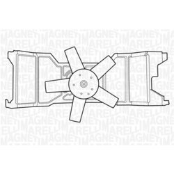 Ventilátor chladenia motora MAGNETI MARELLI 069422309010