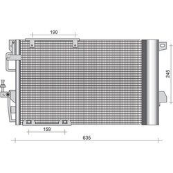 Kondenzátor klimatizácie MAGNETI MARELLI 350203277000