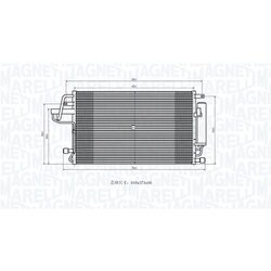 Kondenzátor klimatizácie MAGNETI MARELLI 350203843000 - obr. 1