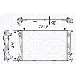 Chladič motora MAGNETI MARELLI 350213138700