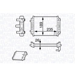 Chladič motora MAGNETI MARELLI 350213138900