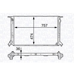 Chladič motora MAGNETI MARELLI 350213141800