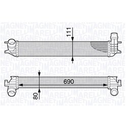 Chladič plniaceho vzduchu MAGNETI MARELLI 351319202630