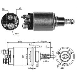 Elektromagnetický spínač pre štartér MAGNETI MARELLI 940113050193