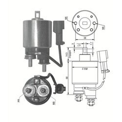 Elektromagnetický spínač pre štartér MAGNETI MARELLI 940113050243