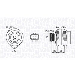 Alternátor MAGNETI MARELLI 063377014010