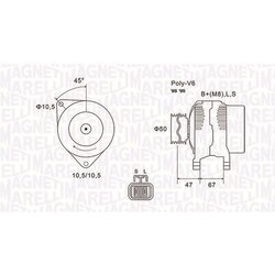 Alternátor MAGNETI MARELLI 063731790010